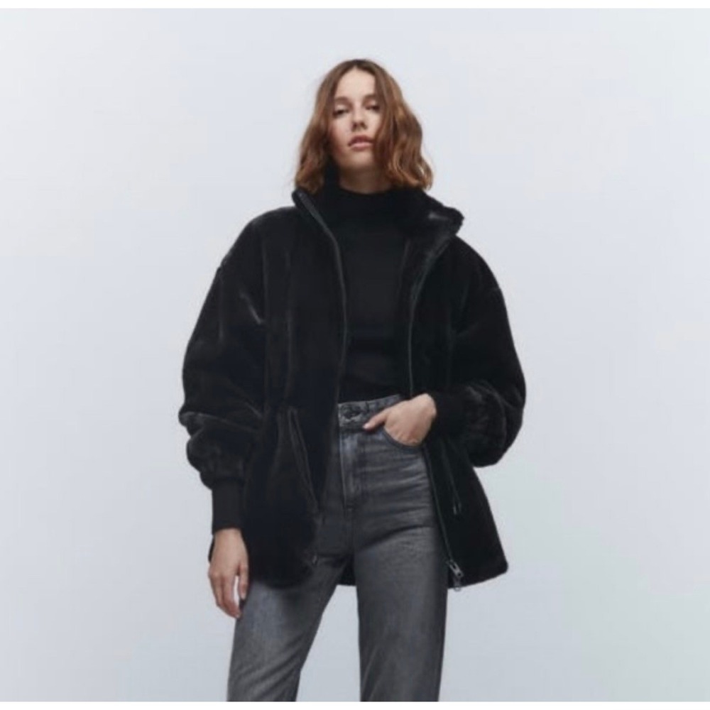 Zara‎ Faux Fur Coat